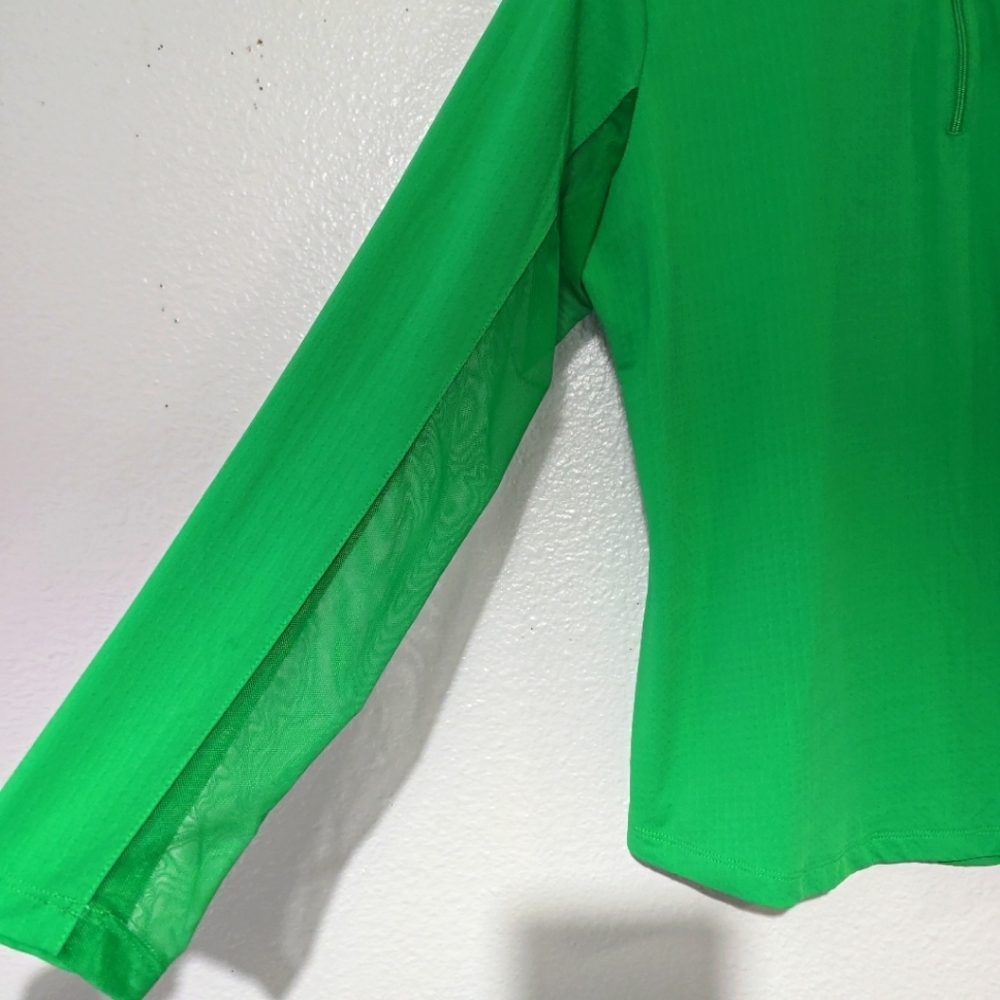IBKUL Lucky Charm Print Long Sleeve Mock Neck Top Greenh - Picture 10 of 12